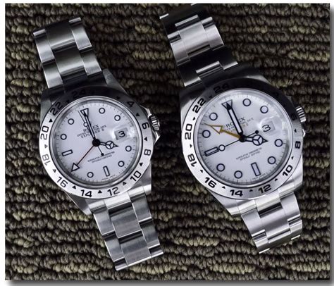 rolex explorer ii series difference